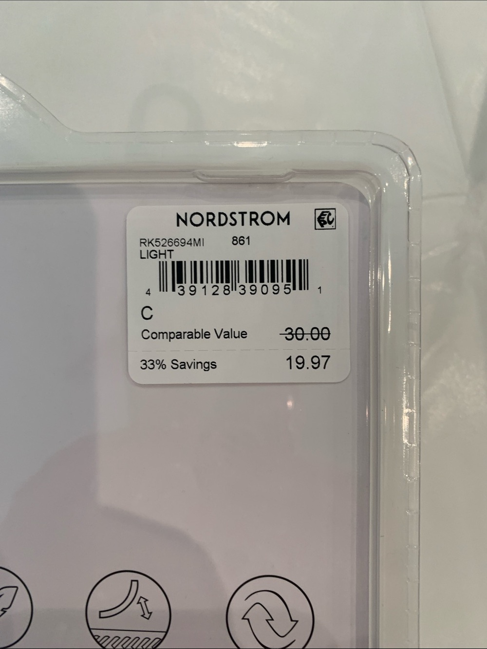 Nordstrom Backless Strapless Adhesive Bra - Taupe. Set of 2. New - Picture 2 of 3
